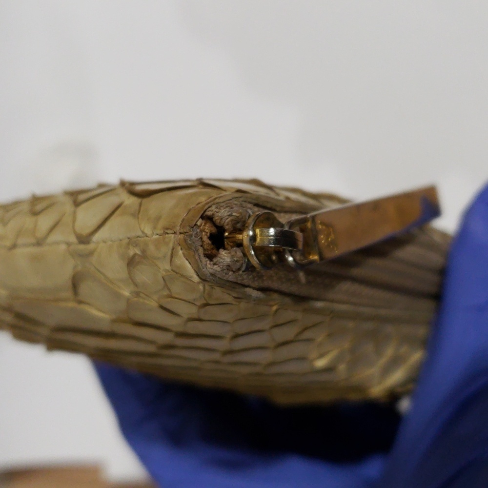 Authentic Atao Python Skin Leather “Limo” Wallet … - image 8